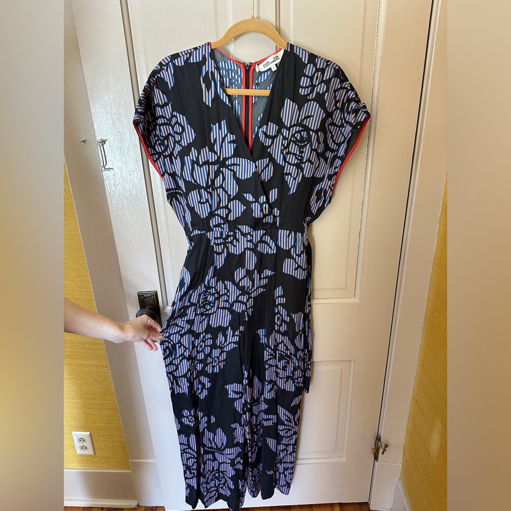 DVF wrap jumpsuit